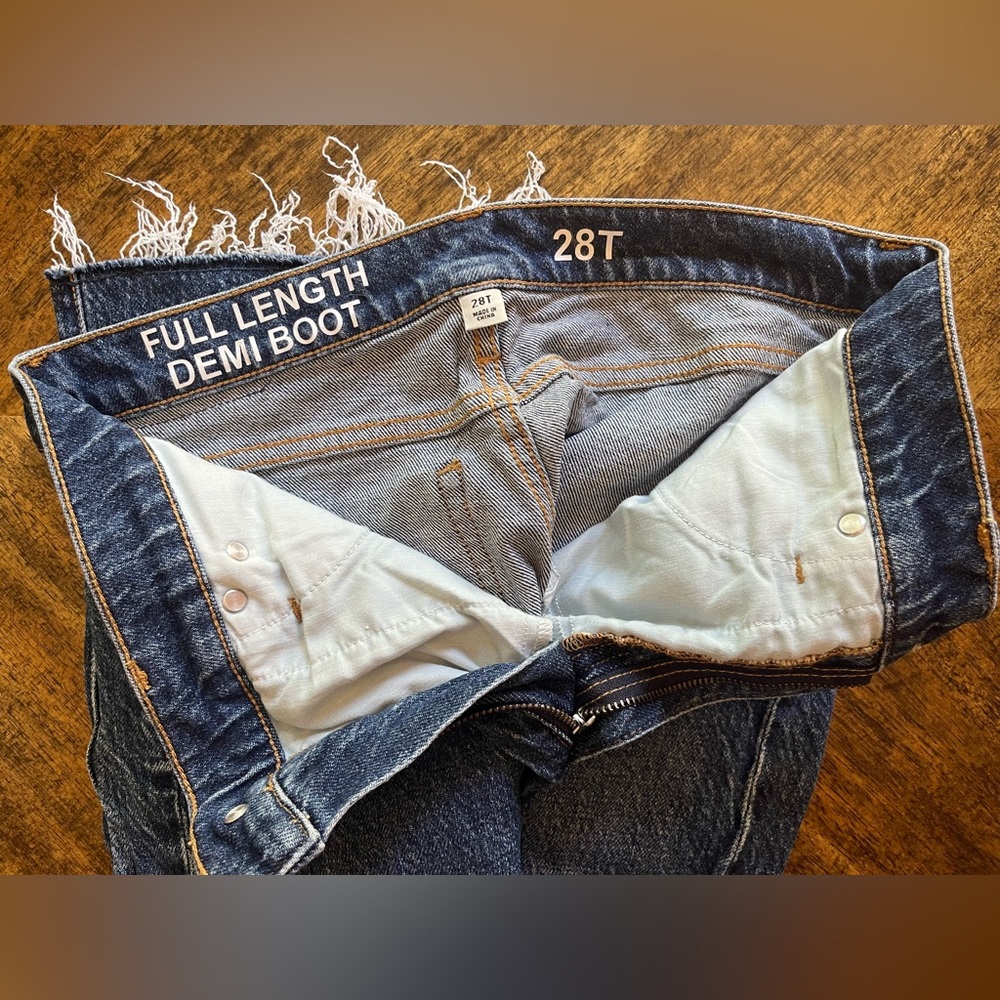 J Crew Bootcut Jean in 28T